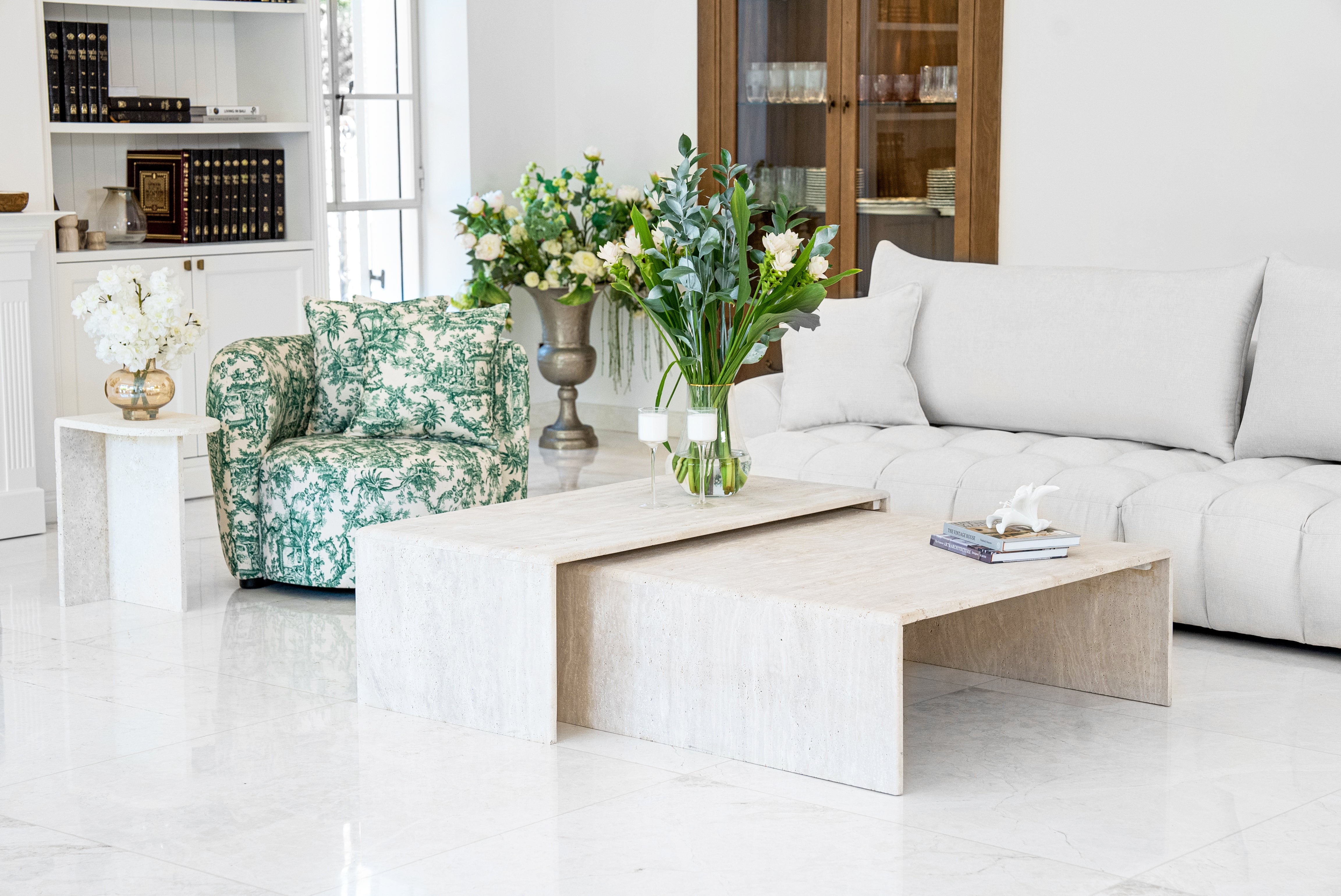 Travertine Coffee Table - Natural Elegance – MILARI